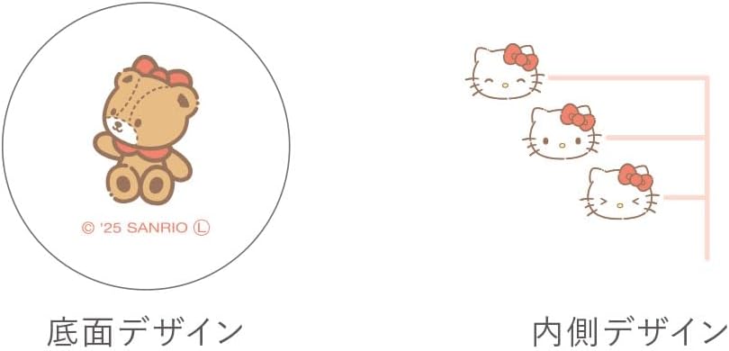 Tees Factory Sanrio Characters SR-5524741KT Friends Hello Kitty H3.1 x 3.5 inches (80 x 88 mm)