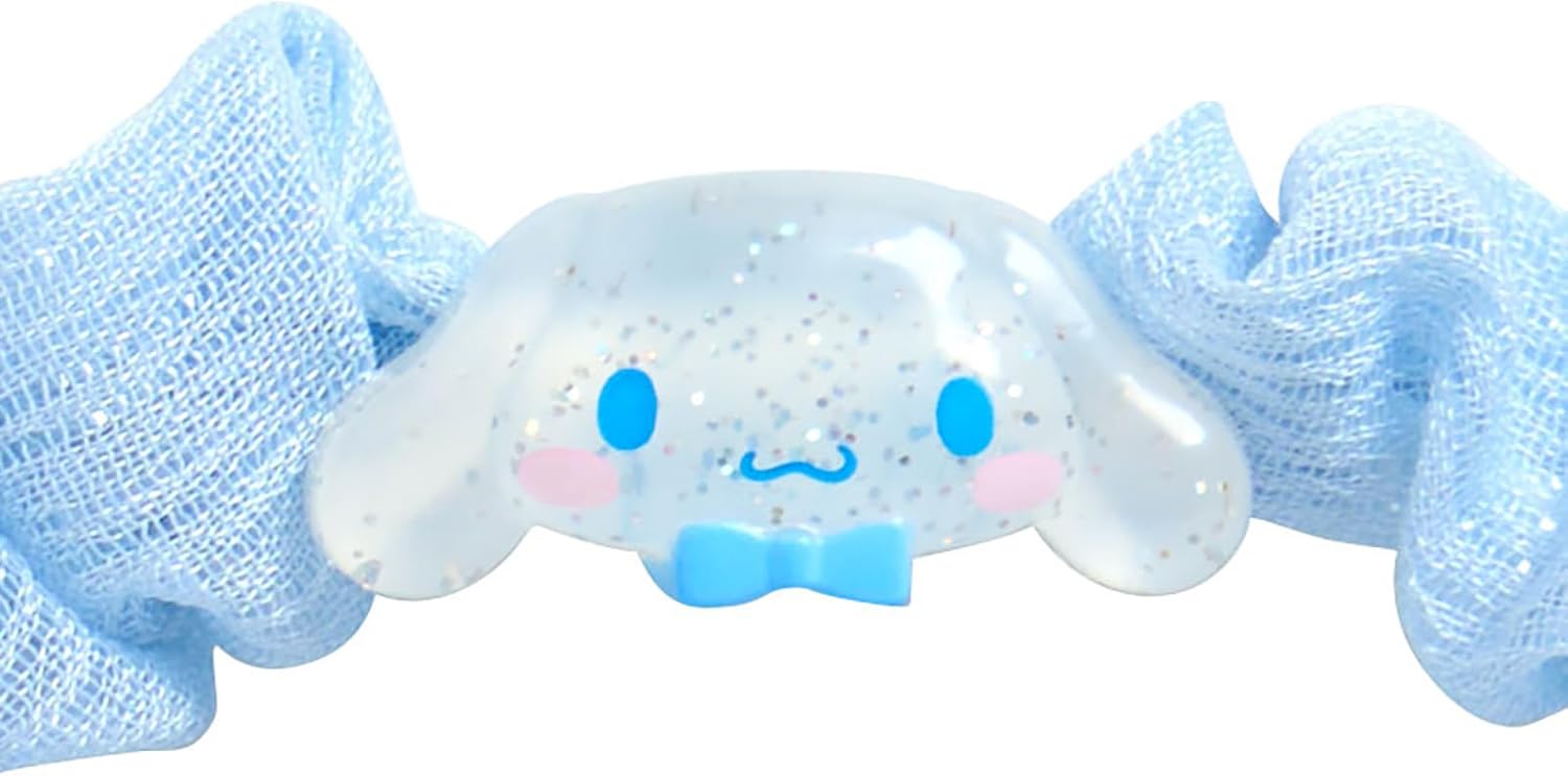 Sanrio 176796 Slim Scrunchie, Cinnamorol, Hair Clip, Hair Accessory, Approx. Width 2.8 x Depth 2.8 x Height 0.6 inches (7 x 7 x 1.5 cm), Polyester