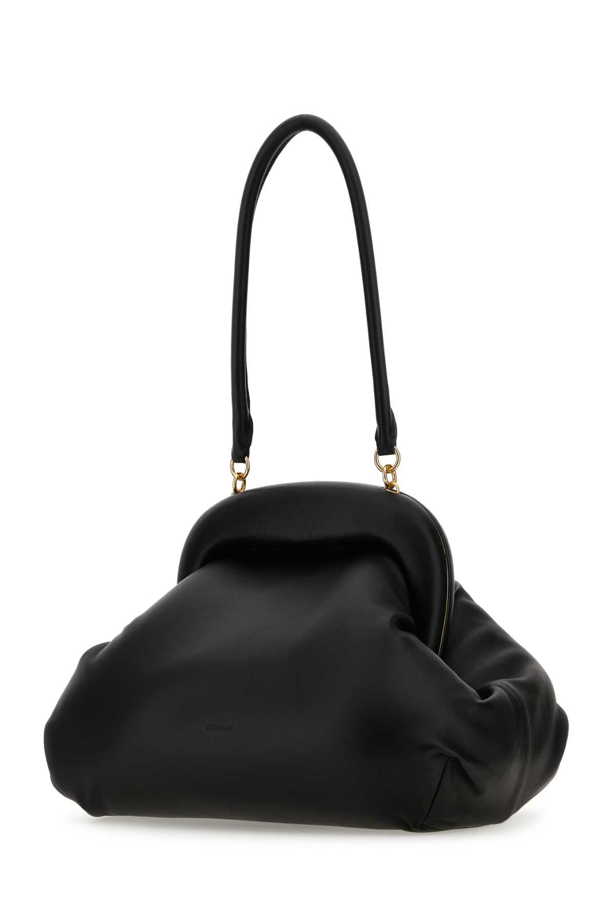 Sportmax SportMax Black Nappa Leather Sansa Clutch - Image 3