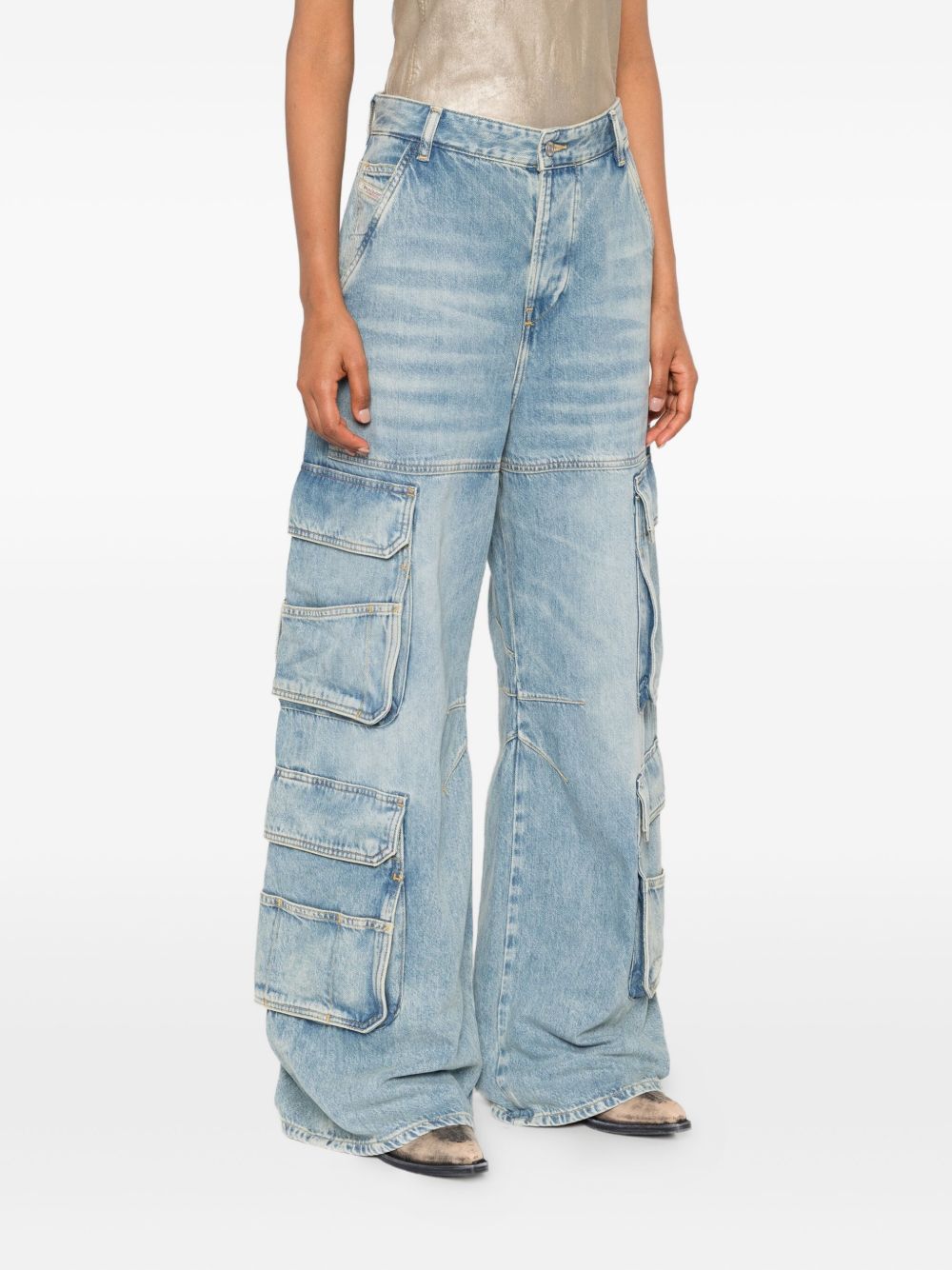 Diesel ディーゼルカーゴデニムジーンズ - Image 3