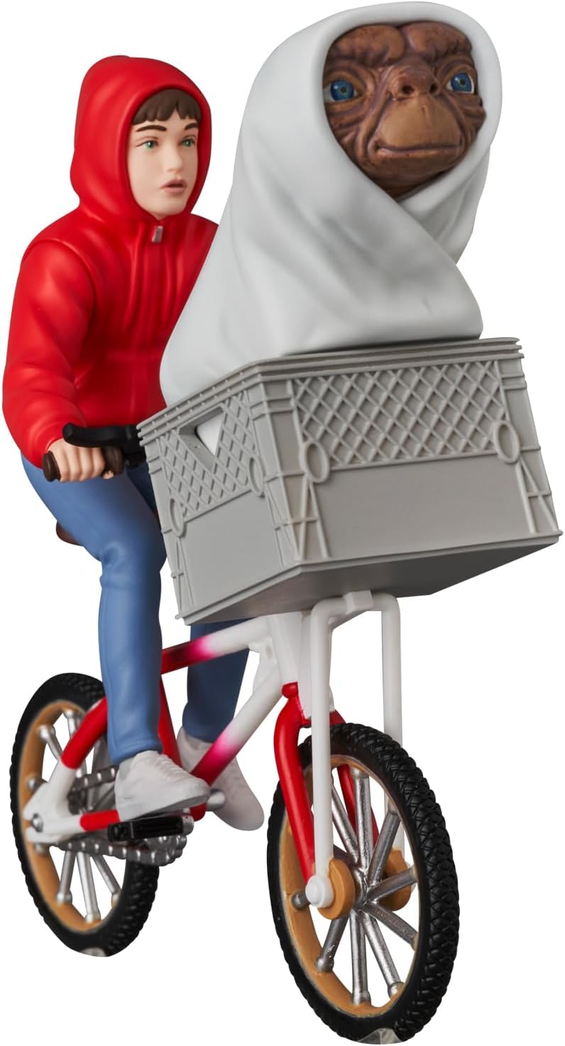 UDF Ultra Detail Figure No.801 E.T. & ELLIOTT w/BICYCLE Total Height Approx. 3.5 inches (90 mm), Non-scale, Painted Finished Figure