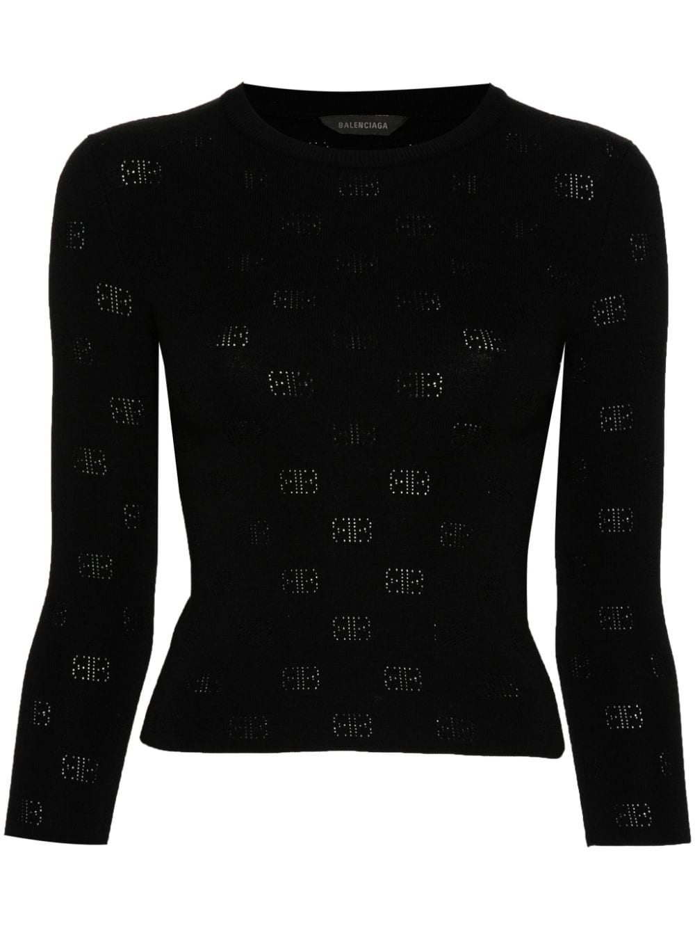 Balenciaga バレンシアガオープンニットウールトップ - Image 3