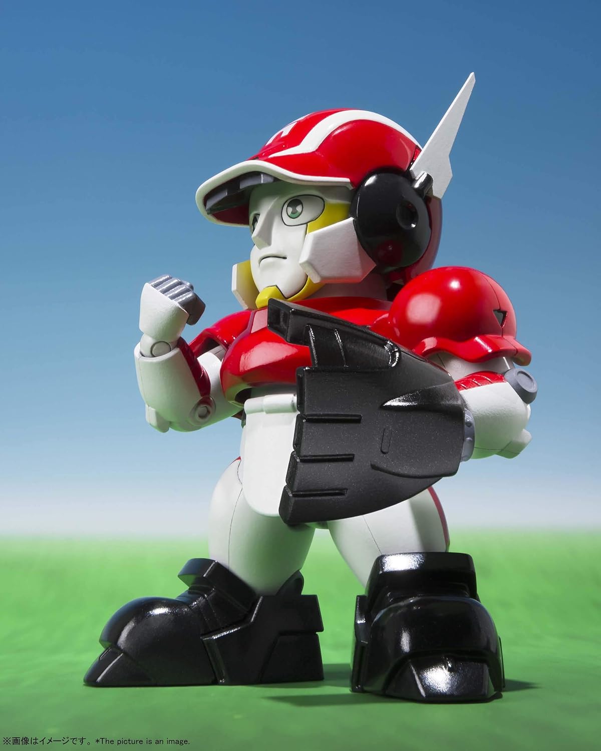 Tamashi Nations Chogokin Shippuki! Iron Leager Magnum Ace Approx. 3.1 inches (80 mm) Die-Cast ABS & PVC Pre-Painted Action Figure
