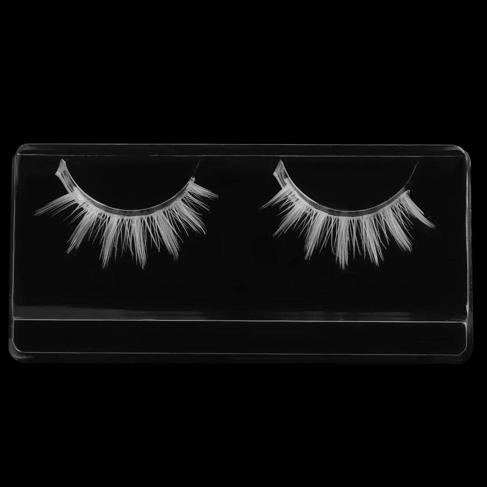 Beautiful White False Eyelashes Long Cross Eyelash Extensions False Eyelashes Cosplay Eye Makeup Tool