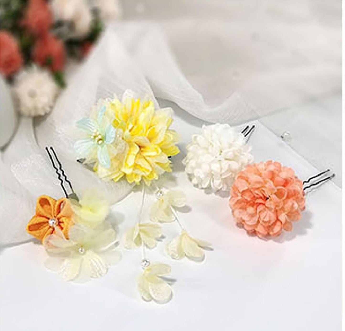 Coming-of-age Ceremony, Japanese Style, Yukata, Popular, Graduation Ceremony, Wedding, Shichi-Go-San Party, Thank You Party, New Year, Fireworks Display, Flowers, Dry Flowers, Hair Clip, Hair
