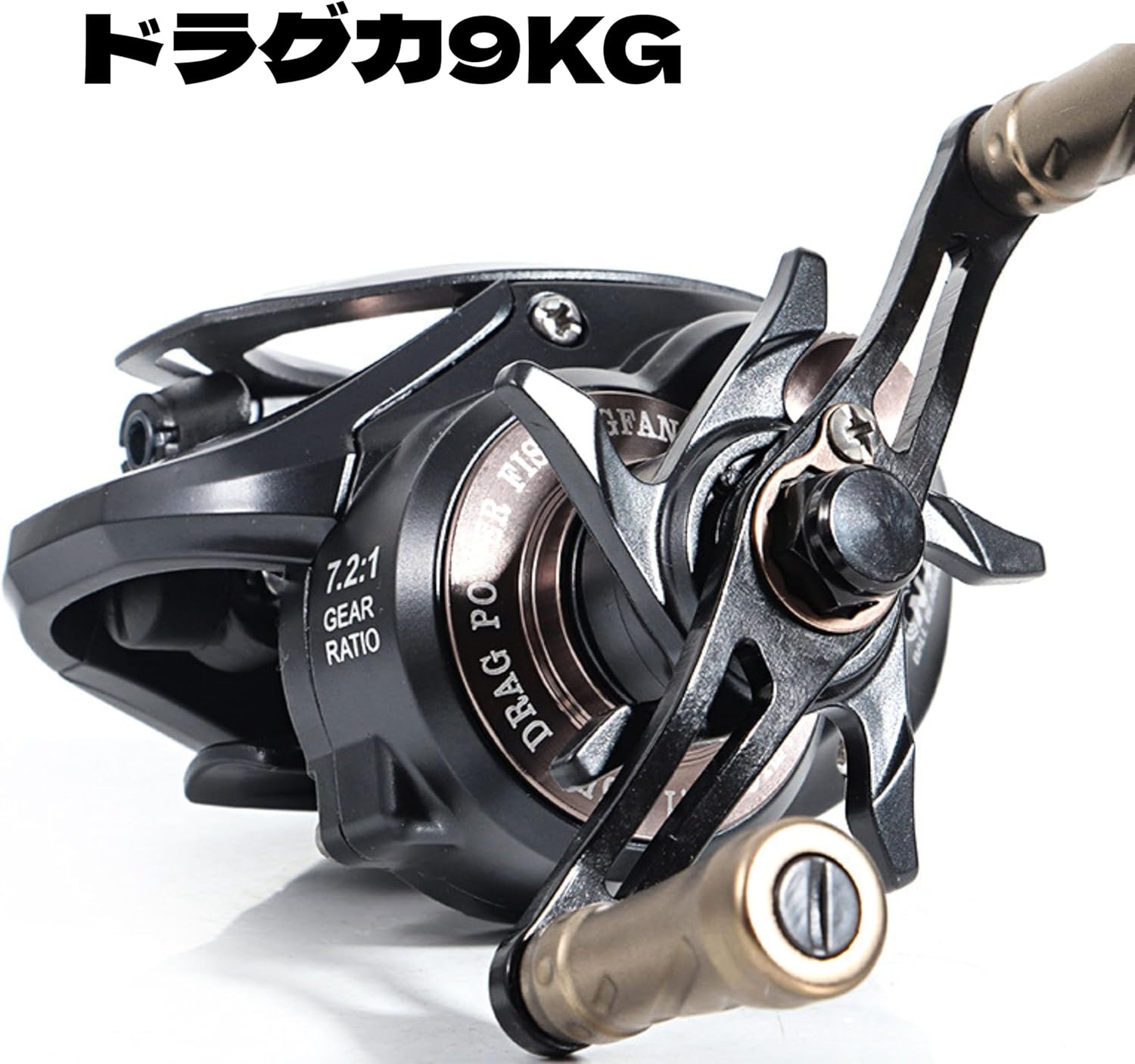 ベイトリール 右ハンドル 左ハンドル フィッシング リール 両軸リールエクストラハイギア（XG） 7.2：1 ベイトキャスティングリール 釣り 釣り具 [並行輸入品]