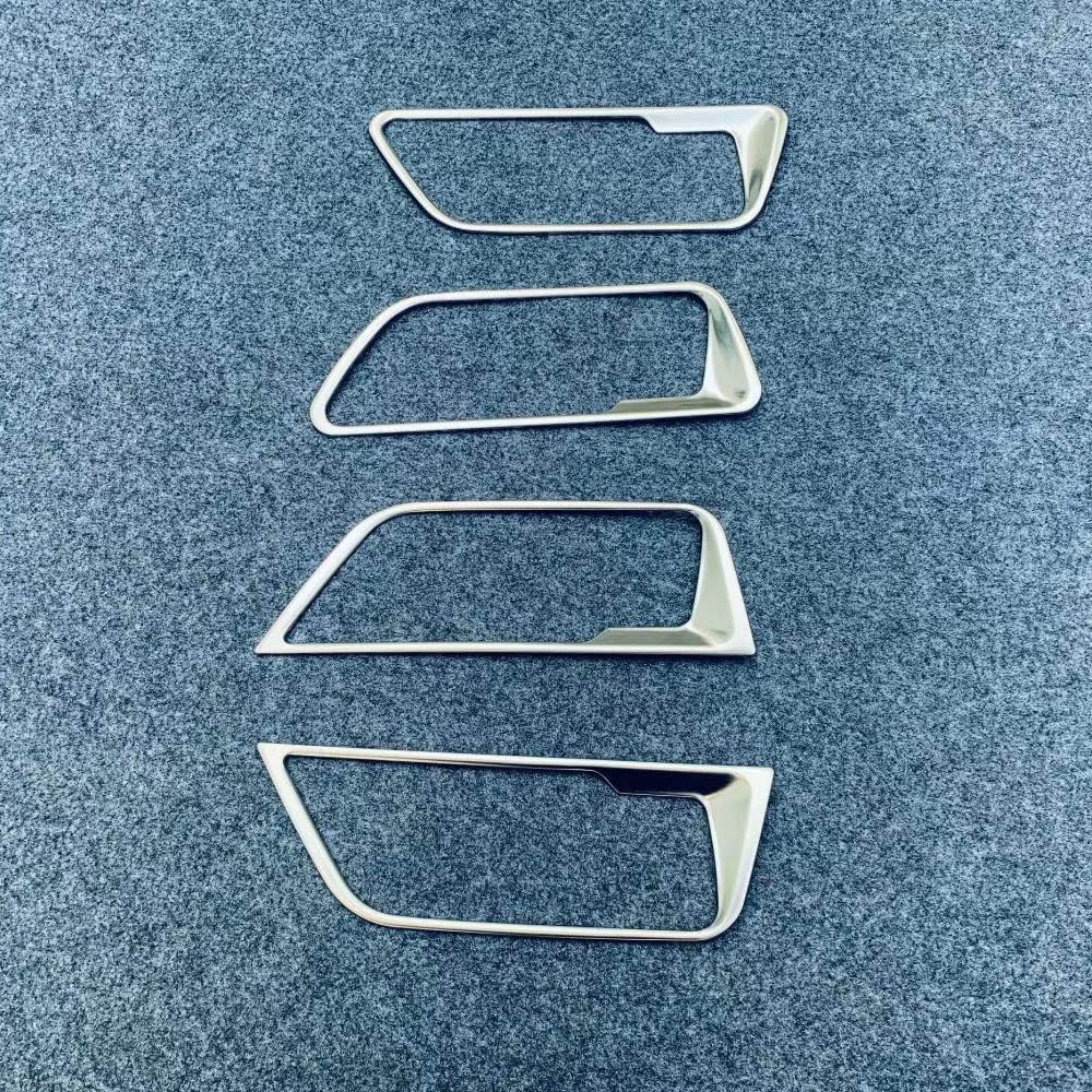 [Deesse] Toyota Harrier 80 Series 2020.06-2023 Stainless Steel Inner Door Handle Garnish Door Handle Cover Frame Interior Custom Parts Door Knob Accessories 4P (Matte Silver)