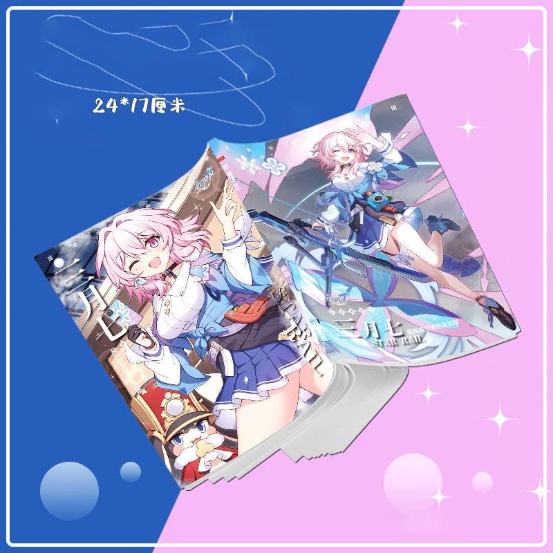 NERVUP Collapse Star Rail Merchandise Lucky Bag March Nanoka Kurarazere Shiratsuyu Kagemoto, Acrylic Stand, Key Holder, Can Badge, Art Book, Poster Card, Lucky Bag Set, Decorative, Base, Cute,
