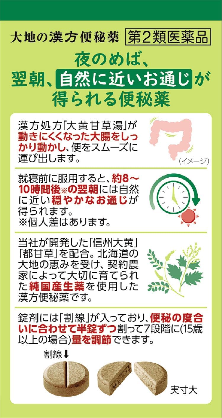 【第2類医薬品】大地の漢方便秘薬 65錠