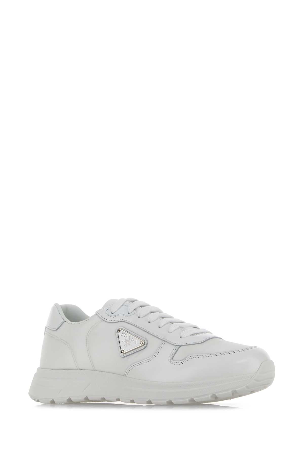 Prada プラダ ホワイト ナイロン & レザー Prax 2.0 スニーカー - Image 3