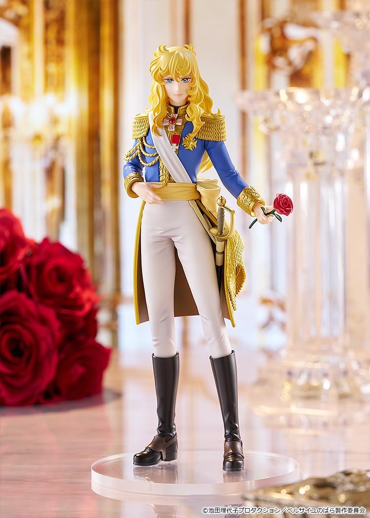Good Smile Company "Roses of Versailles" Movie Anime POP UP PARADE, Oscar Francois de Giargé, Plastic, Painted and Assembled Product, Non-scale, Exclusive Base Included, Total Height Approx. 7.5