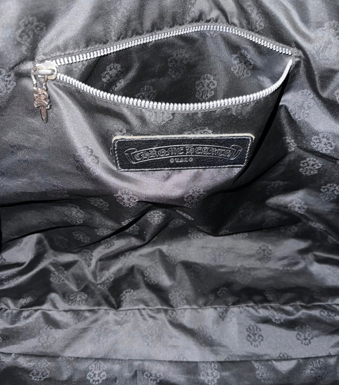 CHROME HEARTS 'MULTICOLOR PATCH' LEATHER TOTE BAG