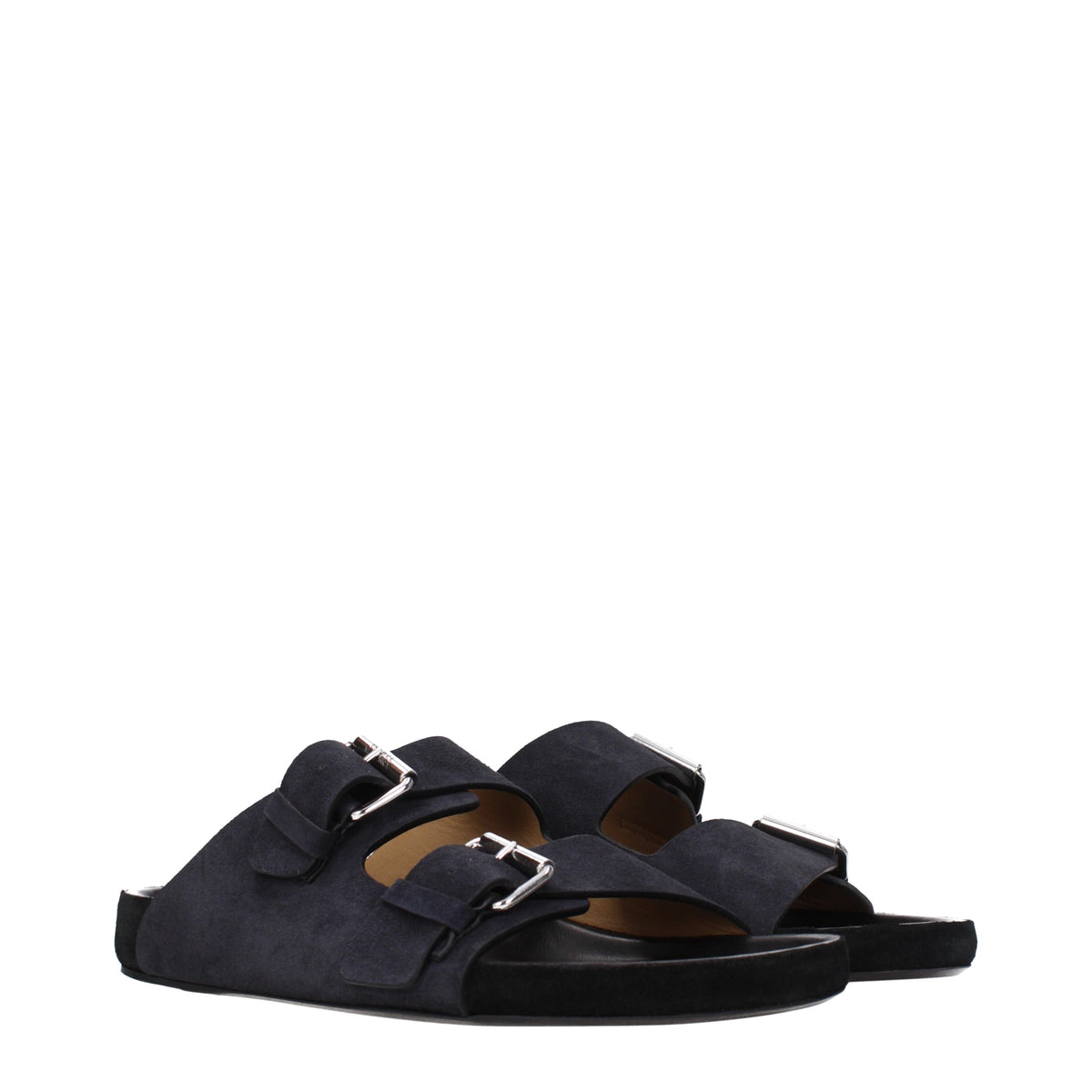 Isabel Isabel Marant Ciabatte E Zoccoli Uomo Camoscio Nero - Image 3