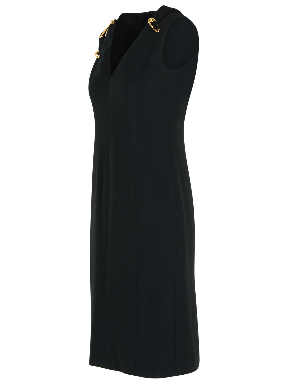 Versace ヴェルサーチブラックビスコースブレンドドレス - Image 3