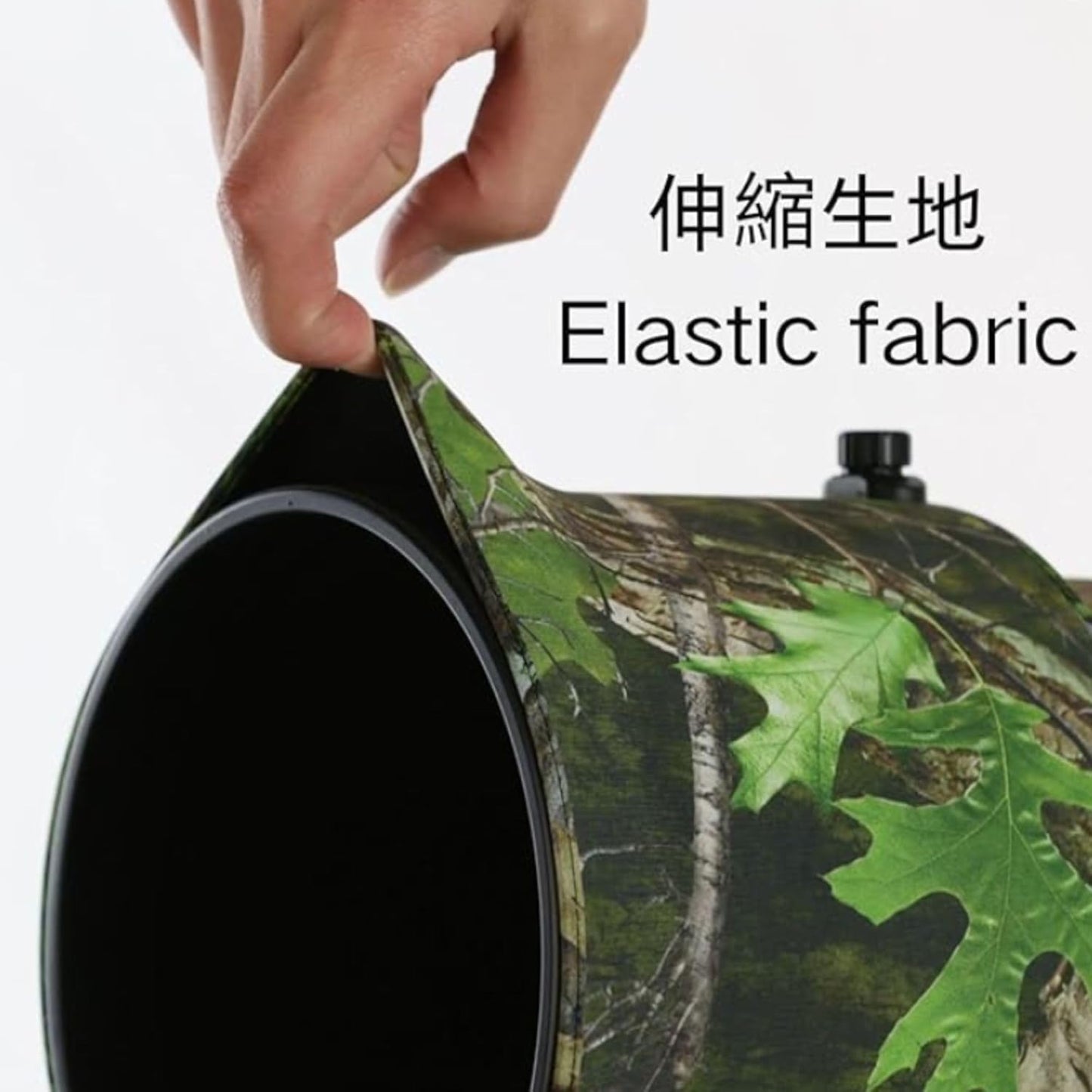 ZZQ&CCF Sigma Lens Waterproof Material Lens Protector Sigma 300-600mm F4 DG OS SPORTS Telephoto Lens Sigma Lens Camouflage Protector Double Layer Construction Fabric Lens Protection (Cool Black Camo)