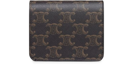 CELINE Triomphe compact wallet in Triomphe canvas - Image 3
