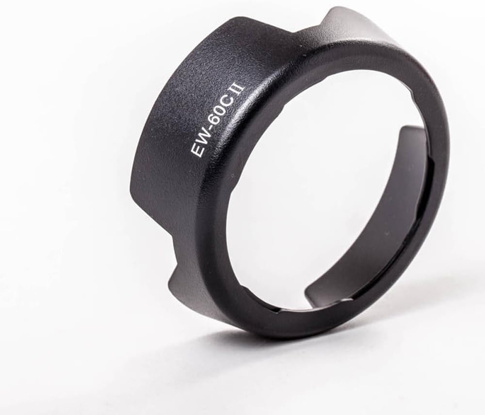 Toileum EW-60C II Lens Hood (For Canon EF-S 18-55mm f/3.5-5.6 Lens for Canon EF 28-80mm f/3.5-5.6 V USM Lens for Canon EF 28-90mm f/4-5.6 II USM Lens) ew-60c II Bayonet Lens Hood lens shade