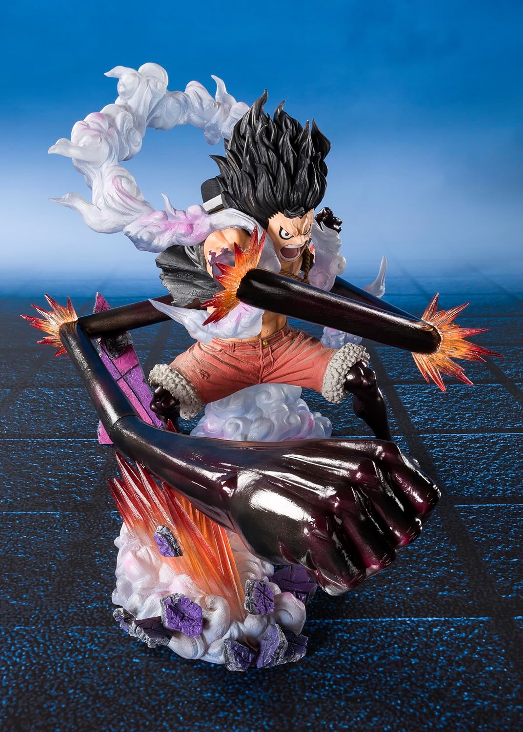 Tamashi Nations Figuarts Zero One Piece (Super Battle) Monkey D. Luffy Gear 4 Snake Man Osahai (Resale Version) Approx. 6.3 inches (160 mm), PVC & ABS Pre-painted Complete Figure