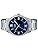 Casio Men's MTP-V005D-2B5 Standard Stainless Steel Blue Roman Dial Analog Watch, Bracelet Type