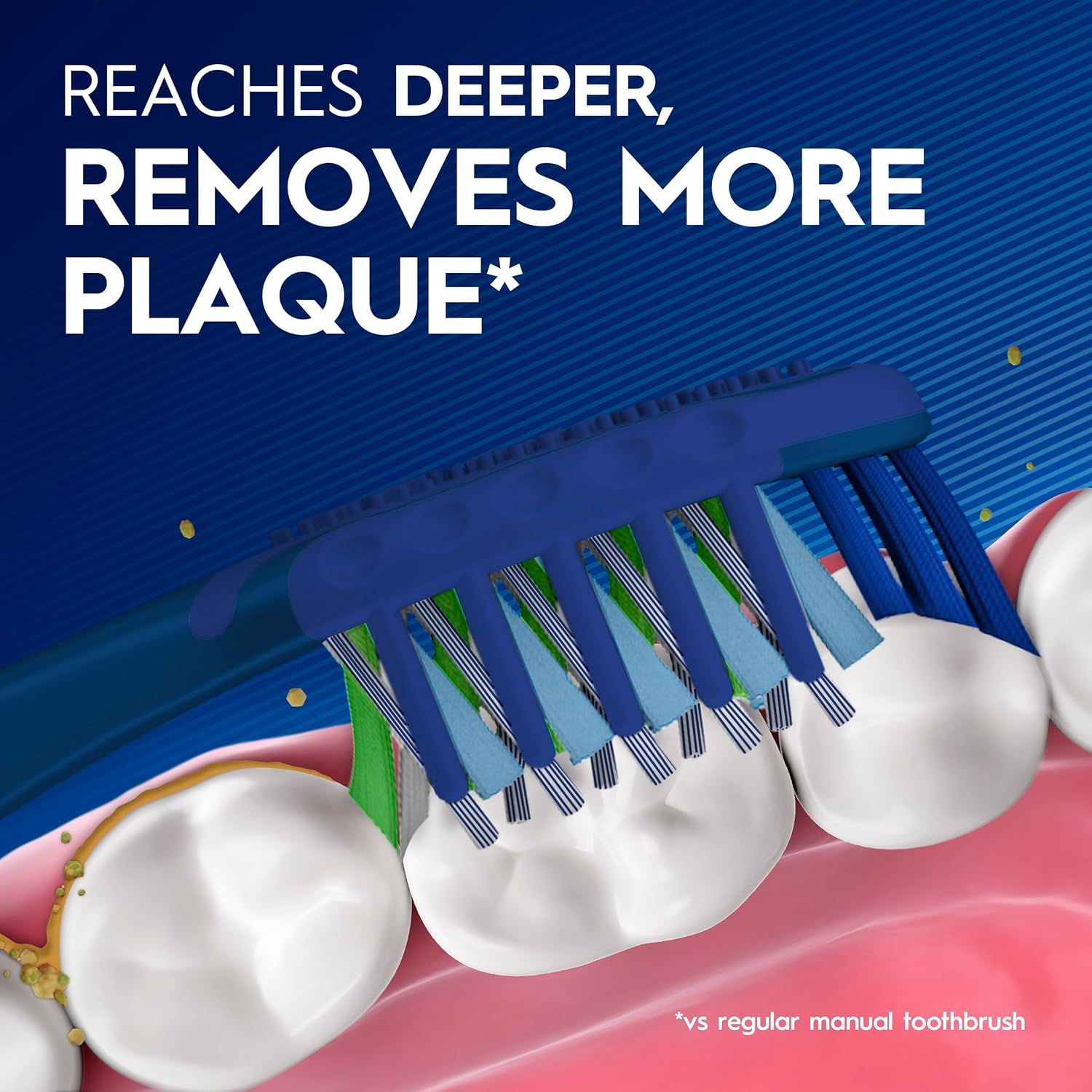 Oral-B Pro Clean Cross Action - Cepillos de dientes, eliminación profunda de placa, 6 unidades