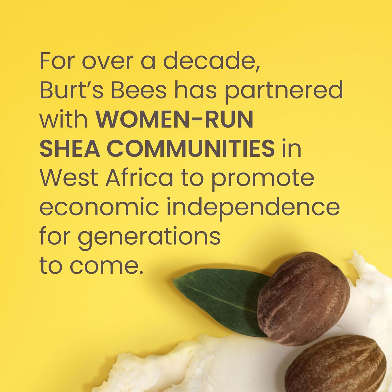 Burt's Bees Manteca de karité + frutas tropicales indulgente para manos y cuerpo, no grasa, rica en antioxidantes para una piel brillante, no irritante, cuidado de la piel de origen natural, 11 onzas.