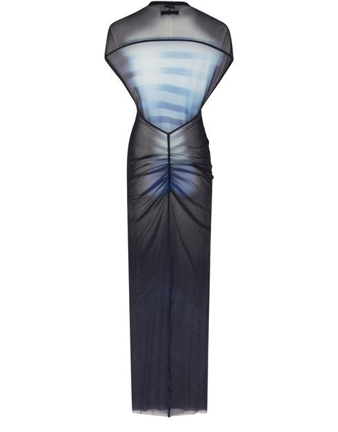 JEAN PAUL GAULTIER Male プリント入り メッシュ製 ロングドレス - Image 3