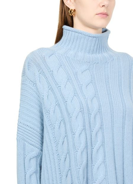 BOMPARD Oversized high-neck cable knit sweater - Image 3