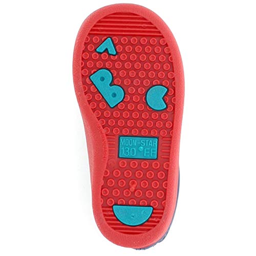 Moonstar RB B02 Multi Rain Boots, Made in Japan, Non-Slip, 5.1 - 7.5 inches (13 - 19 cm), Kids, Multi