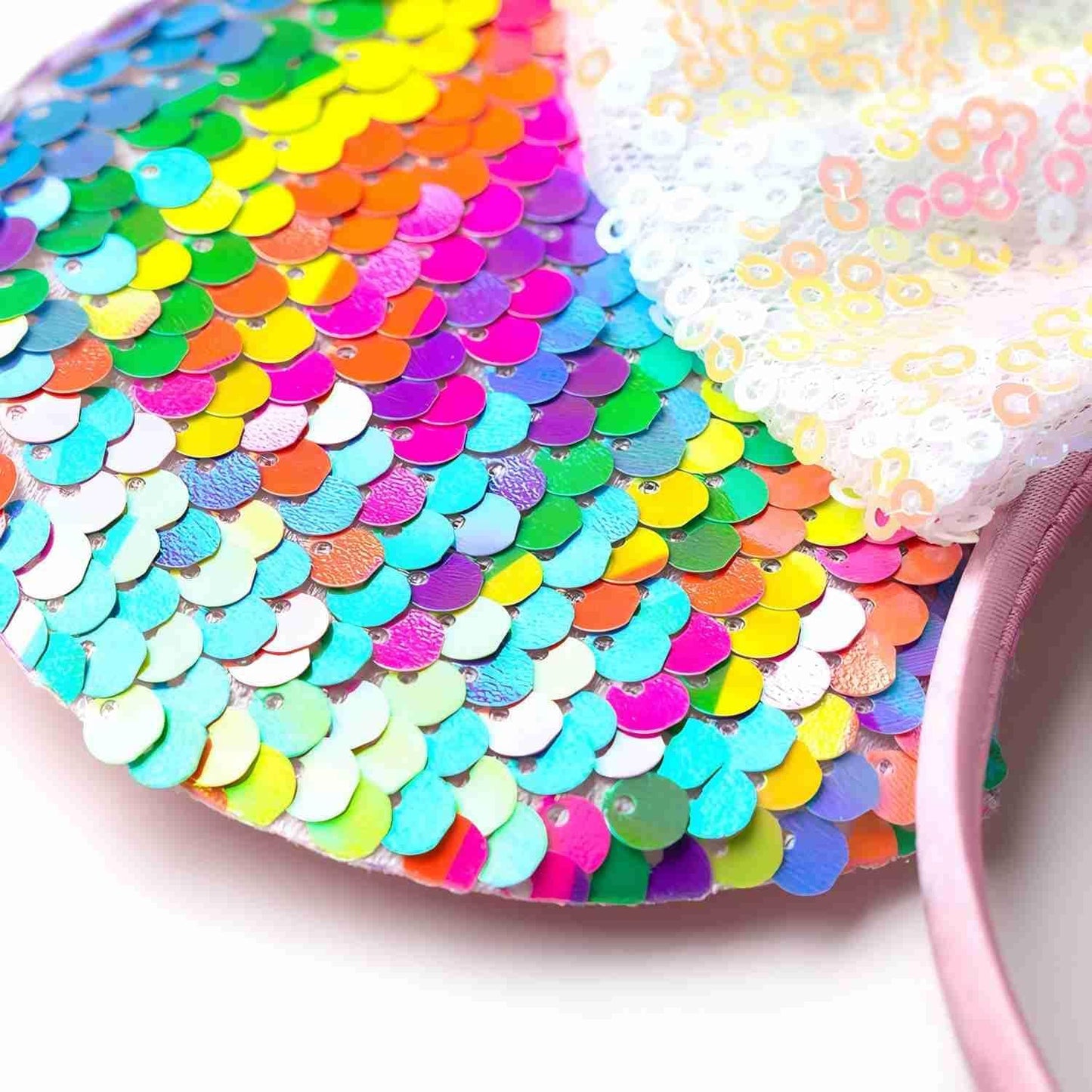 Mouse Ears Headband for Women Girls Gift for Women Girls Role Play Accessories Party Decoration (Rainbow)