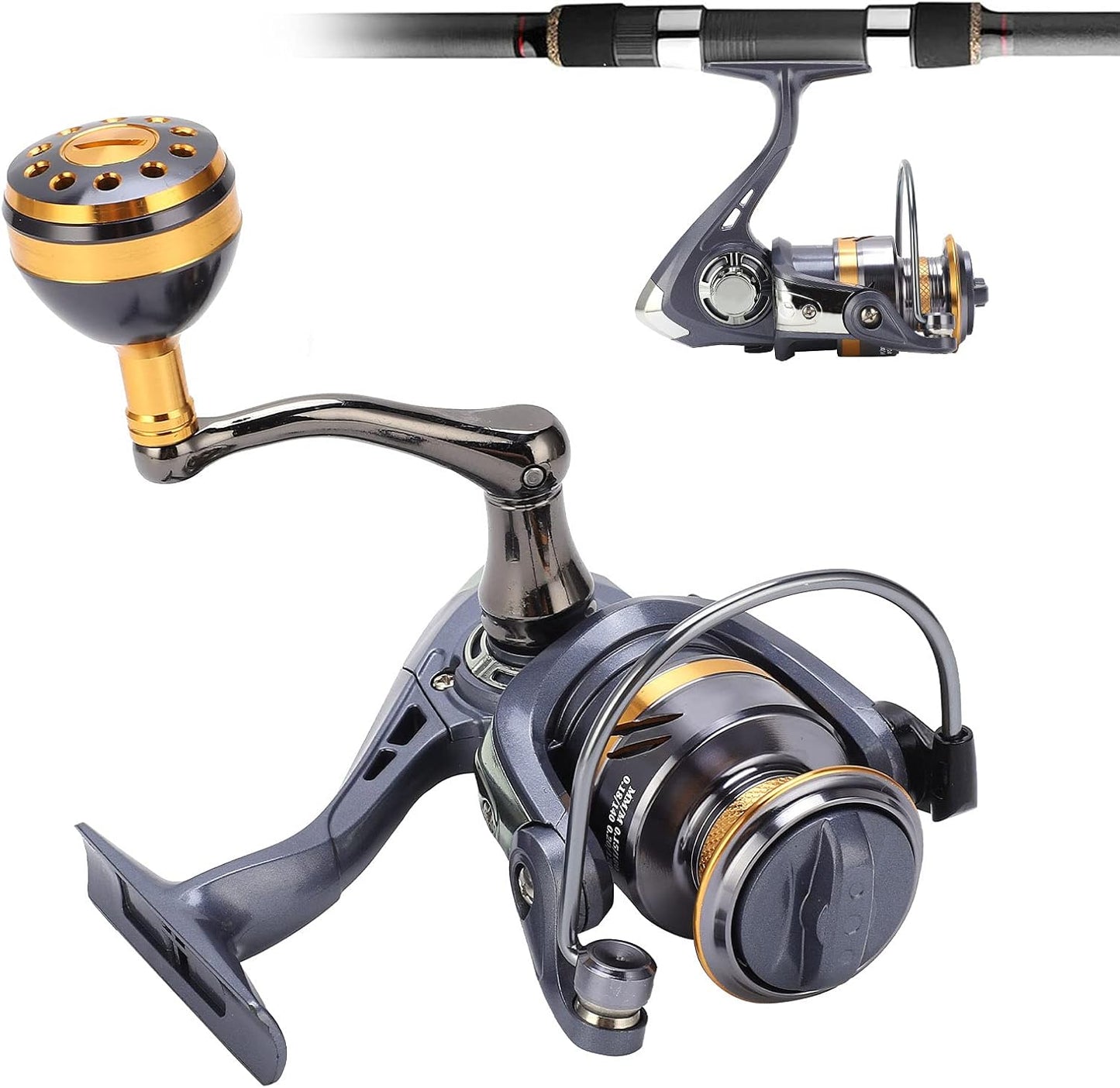 Aluminum Alloy Spinning Reel Fishing Reel Super Strong Smooth Spinning Reel High Speed Gear Reciprocating Accessories