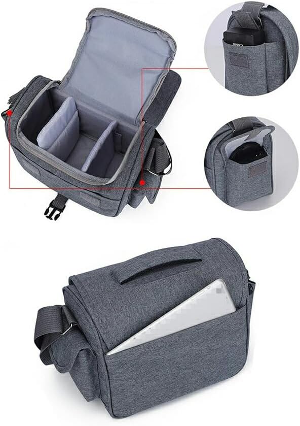 KOOLRIVER COOLPIX P1100 REF Camera Bag, Men's, Shoulder Handbag, Shoulder Strap Attached, Compatible with DSLR and Lens Storage, Camera Case, Nikon Coolpixs P1100, SLR Camera Bag, Girls, Cute, Boys
