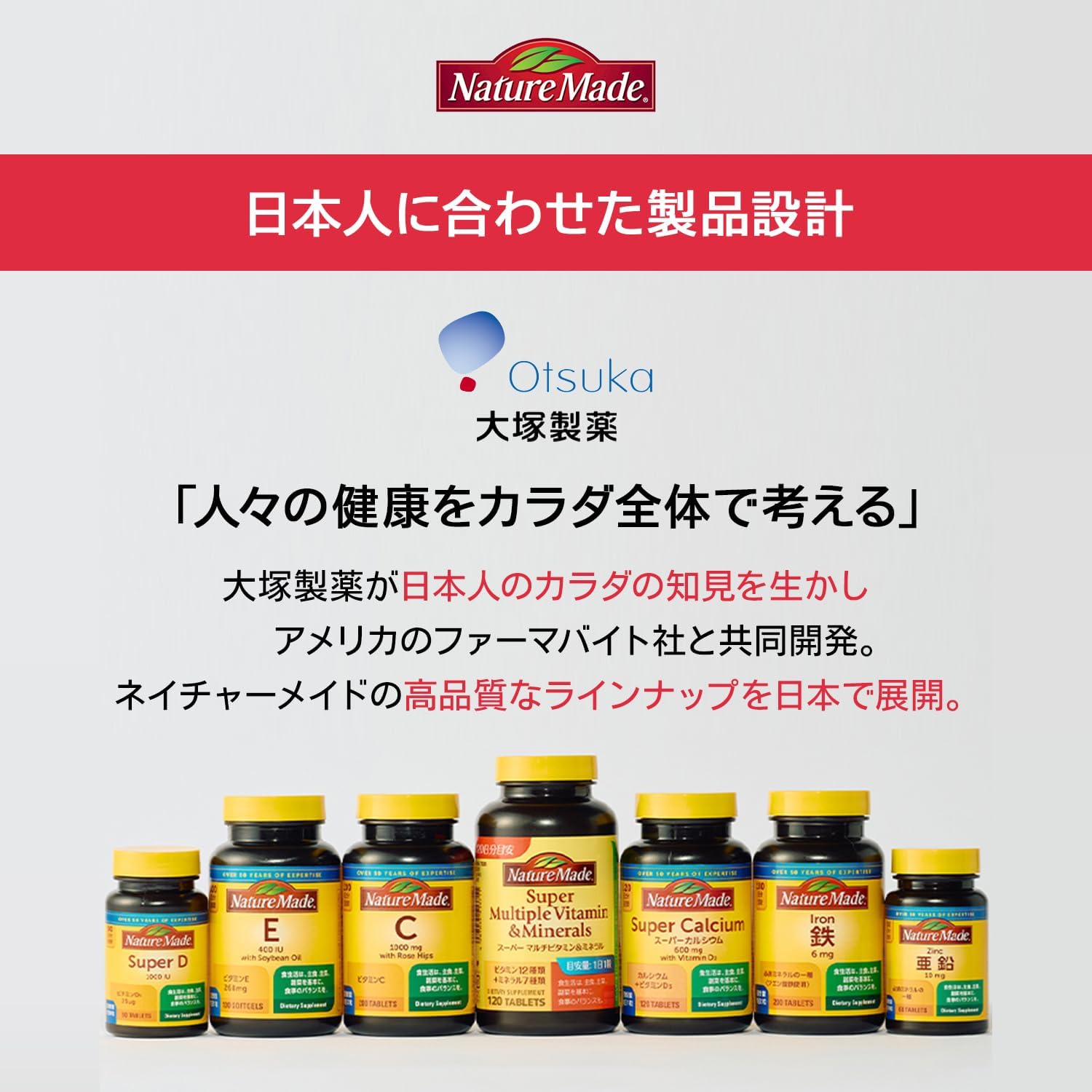 NATUREMADE Otsuka Pharmaceutical Zinc, Functional Nutritional Food, 60 Tablets