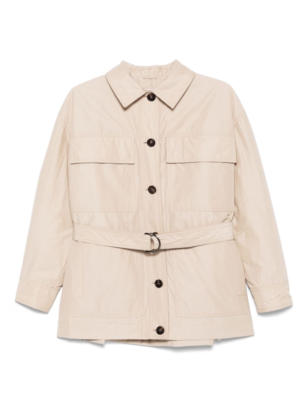 Brunello Cucinelli Belted Padded Jacket - Image 3