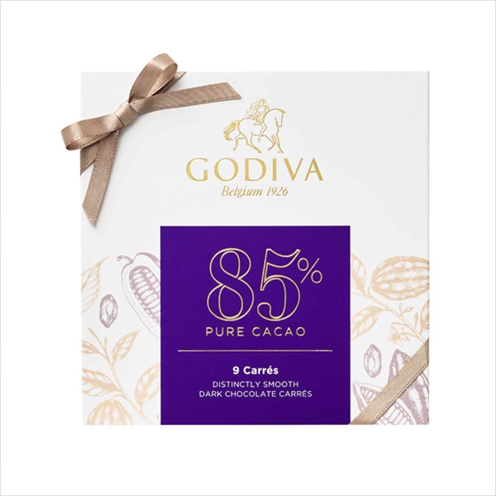 Gift Return Chocolate Sweets Godiva 85% Dark Cacao Curry (Pack of 9)