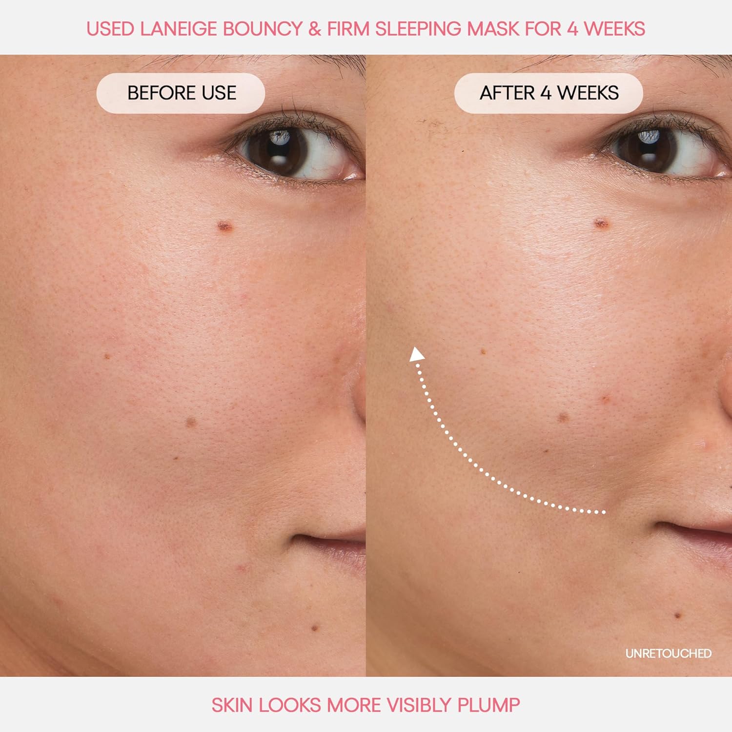LANEIGE Bouncy & Firm Sleeping Mask: Korean Overnight Face Mask to Plump, Firm, & Boost Elasticity, with Peony & Collagen Complex for Visibly Plumper, Hydrated Skin | Korean Skin Care