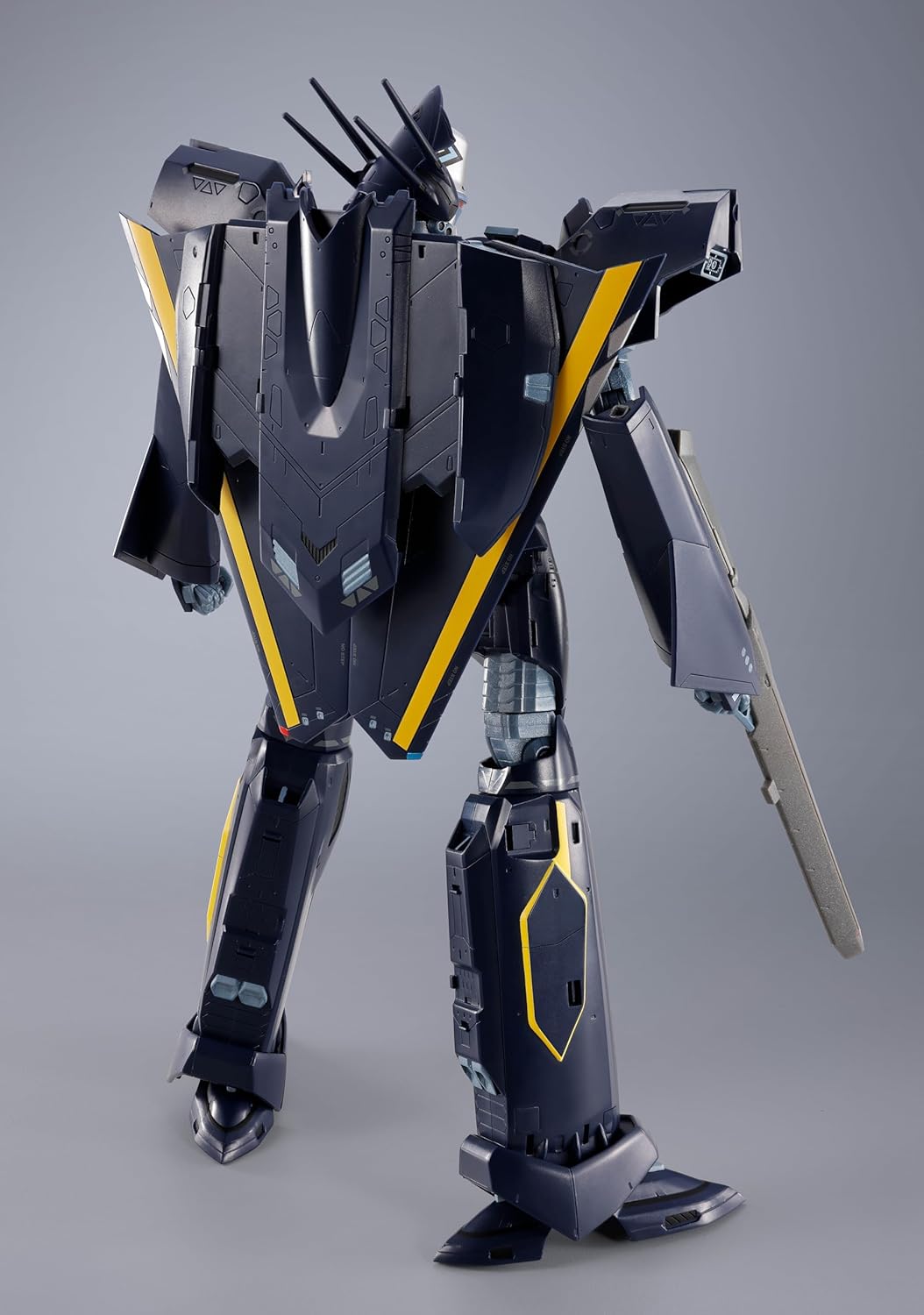 Tamashi Nations DX Chogokin Macross 7 VF-17S Nightmare Stealth Valkyrie (Gamlin Kizaki), Approx. 9.8 inches (250 mm), ABS & Metal & PVC Pre-painted Action Figure