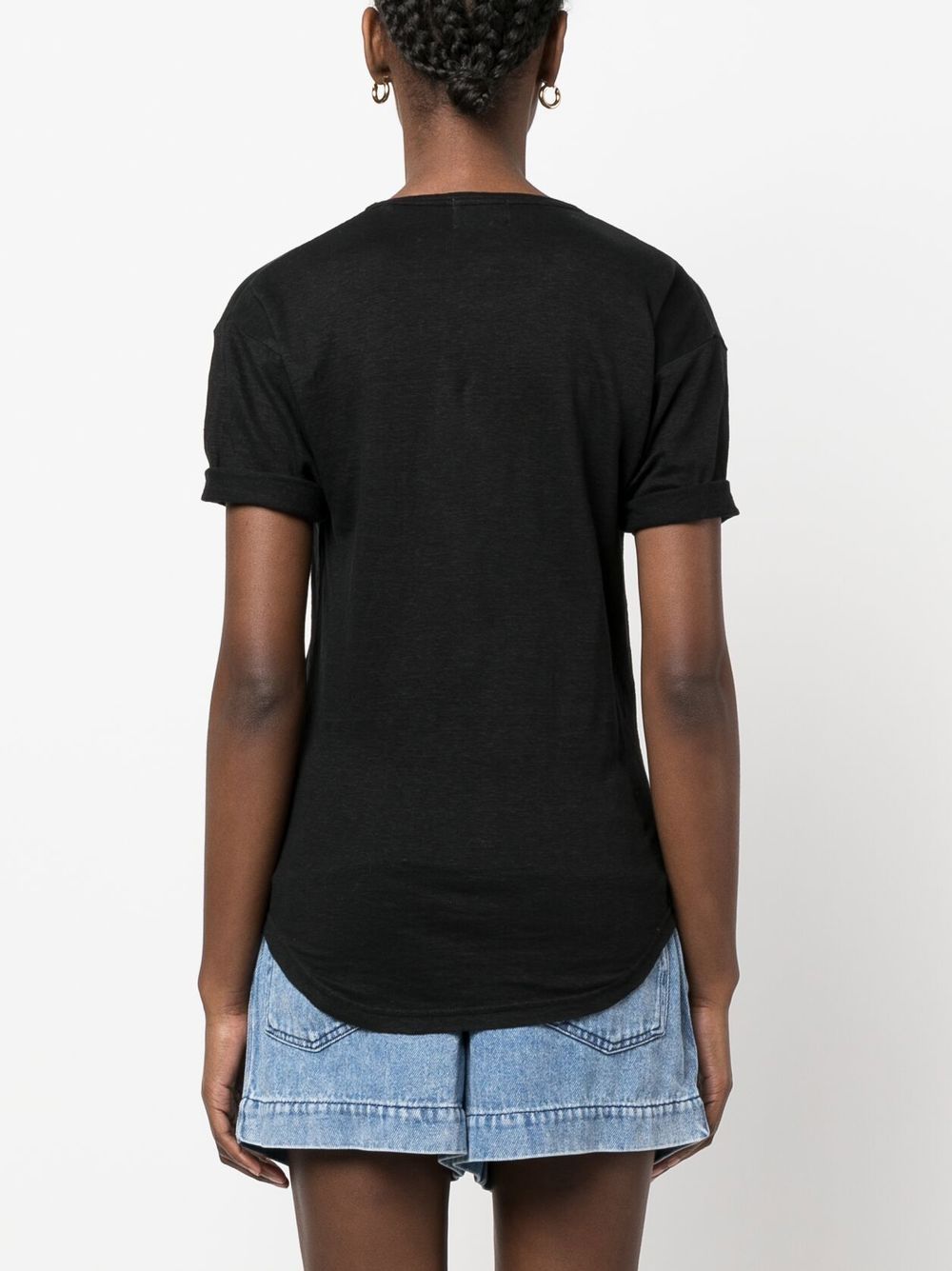 Marant Marant Etoile KoldiロゴリネンTシャツ - Image 3
