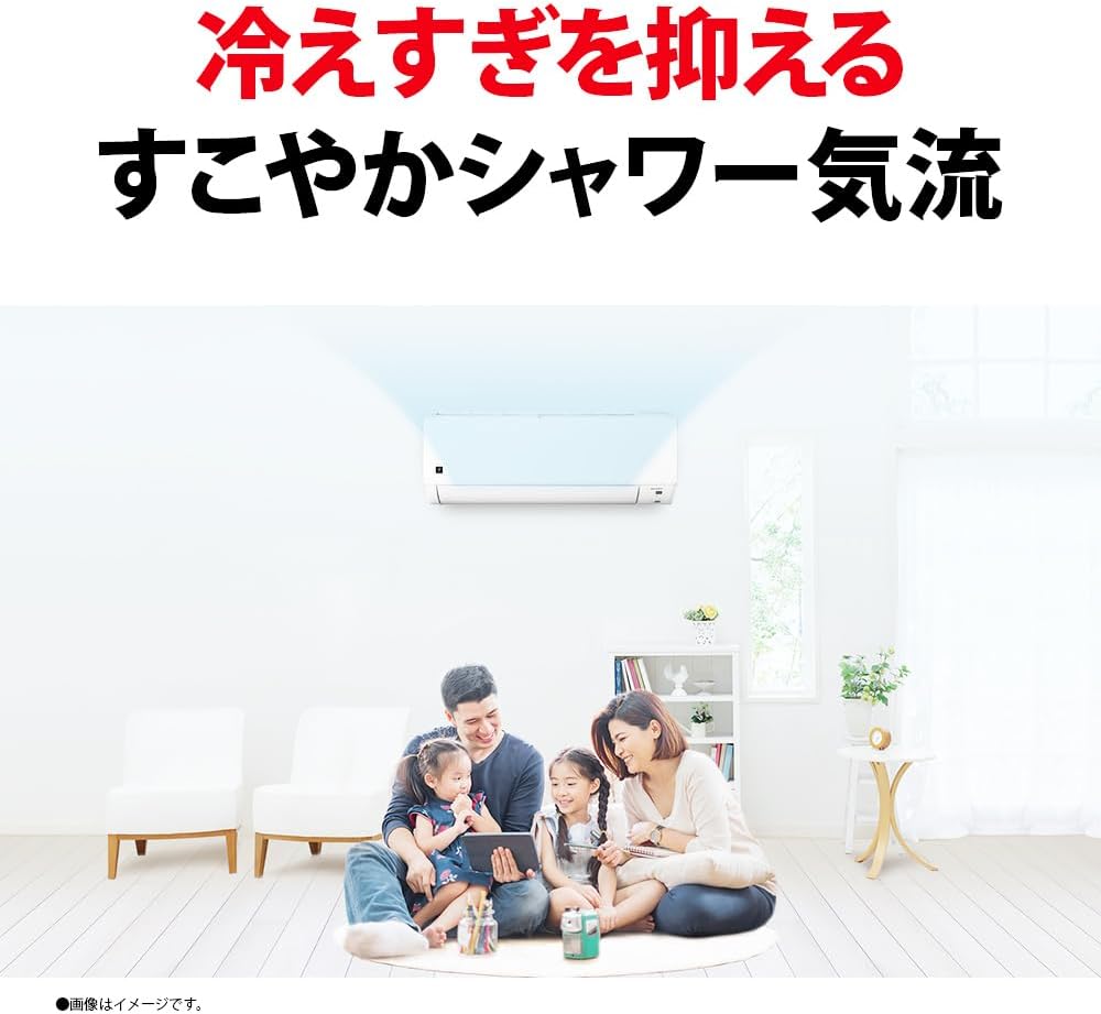 Sharp Air Conditioner AYT22DGS Plasmacluster 7000 Depth Compact Air Conditioner for 133.1 sq ft (6 tatami mats), Simple Model (AYT22DG Equivalent to AYT22DG)