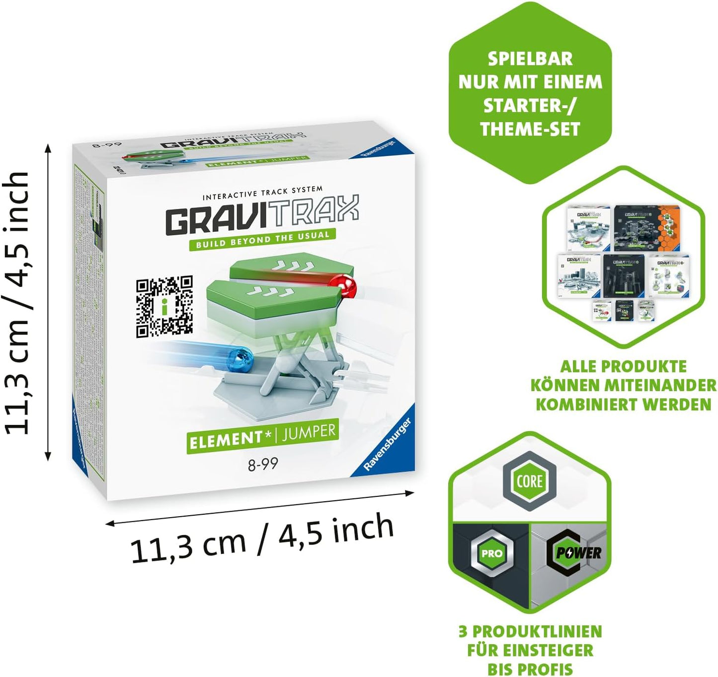 Ravensburger 22421 0 Marble Run GraviTrax Extra Parts Jumper Ages 8 and Up (Toy STEM Programming Ball Roller)