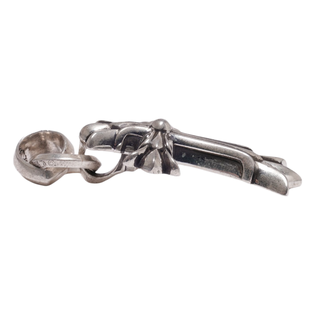 CHROME HEARTS 'DOUBLE CROSS' PENDANT WITH BALE
