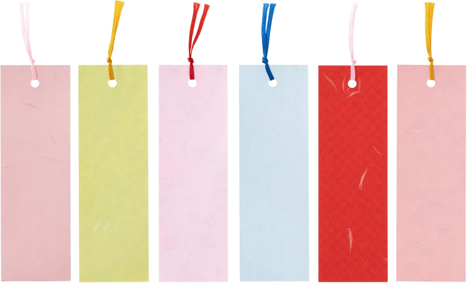 Washi Kawaki Yuzen Washi Die-Dye Bookmark Book Marker 6 Sheets Assorted Cherry Blossoms