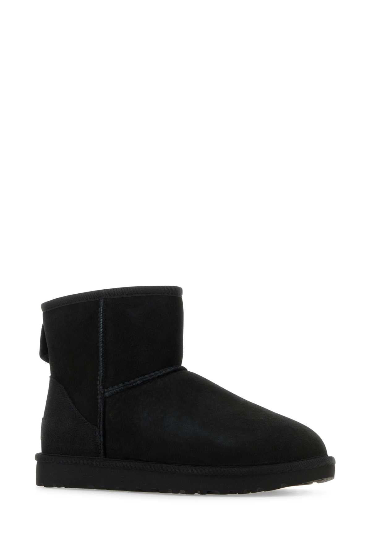 Ugg Ugg Black Suede Classic Mini II Ankle Boots - Image 3