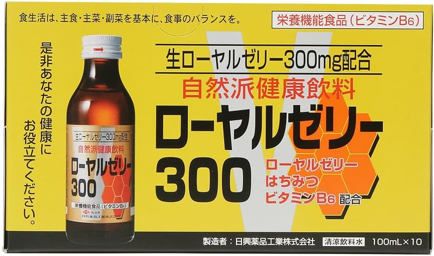 Nikko Pharmaceutical Industries Nikko Royal Jelly 300 3.4 fl oz (100 ml) x 10 Bottles