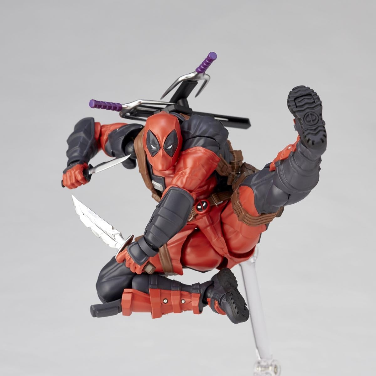 Kaiyodo Revoltech Amazing Yamaguchi Deadpool Ver. 2.5, Total Height: Approx. 6.7 inches (170 mm), Non-scale, PVC & ABS, Painted Action Figure
