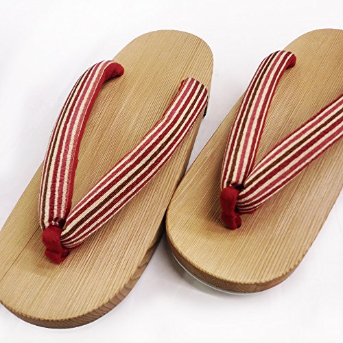 300 Years of Tradition Connected by Craftsmen Kiso Geta, Women's, Striped Pattern, Traditional Crafts, Made in Japan