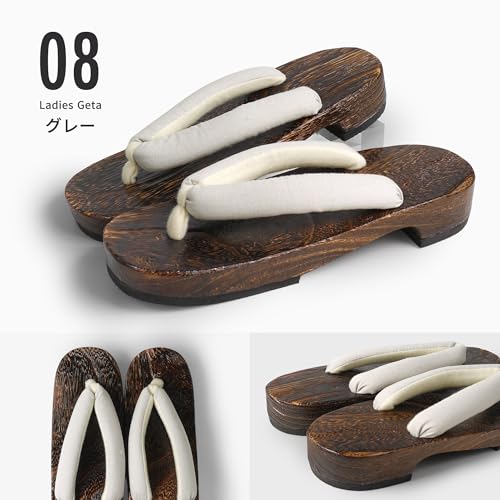 [NISHIORI] Stylish Yukata Geta Clogs, Collection, Plain Nose Thong, Cool, Simple, 10 Colors to Choose from, Yukata Geta, Feet Won't Hurt, Fluffy Thong, Women's, Summer Footwear, Yakitoridai, Nuance