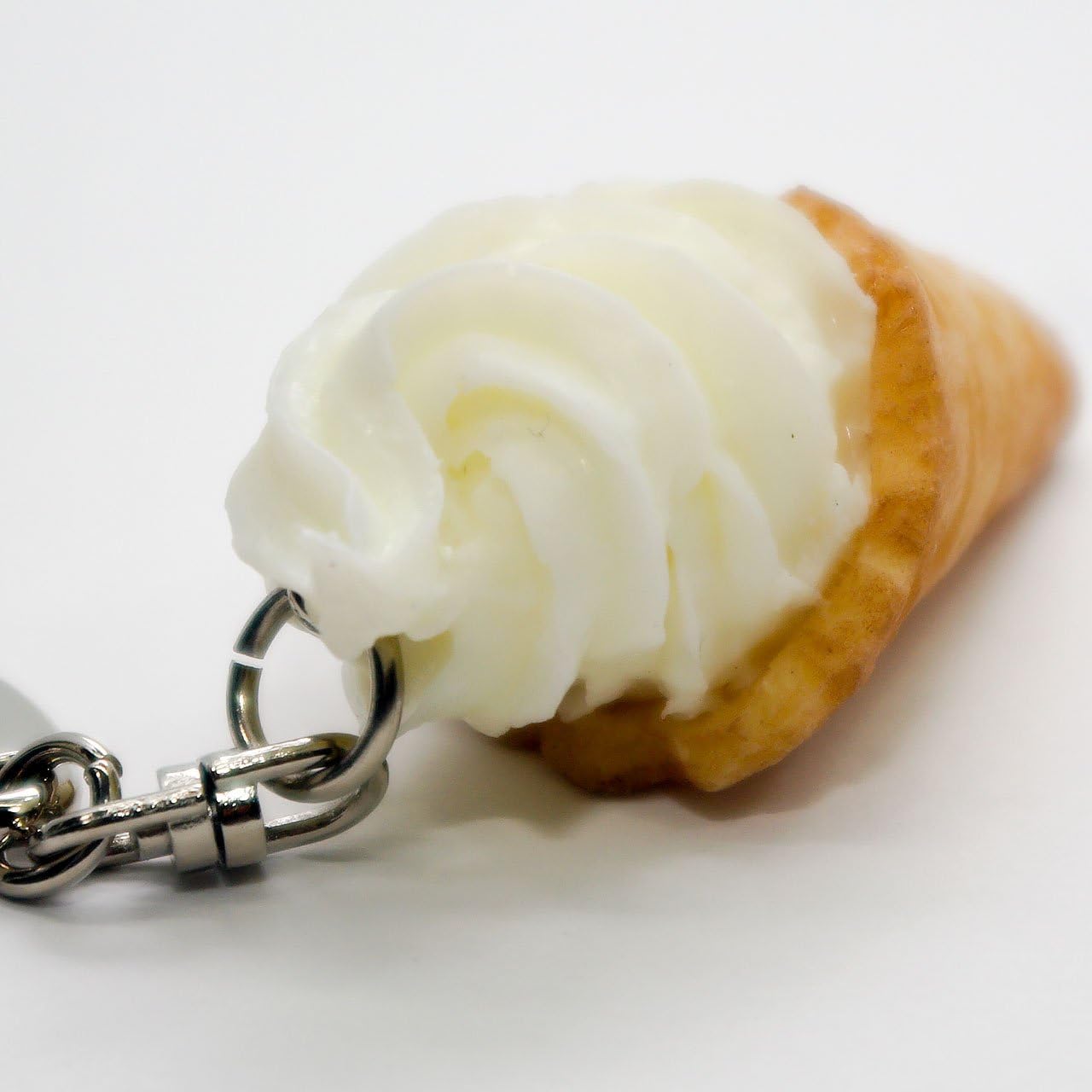 Soft Cream Vanilla Food Sample Keychain Cute, Funny, Souvenir, Present, 133OK, Coconut Accessories