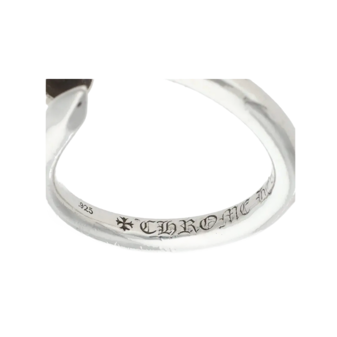 CHROME HEARTS CROSS 'NAIL' RING