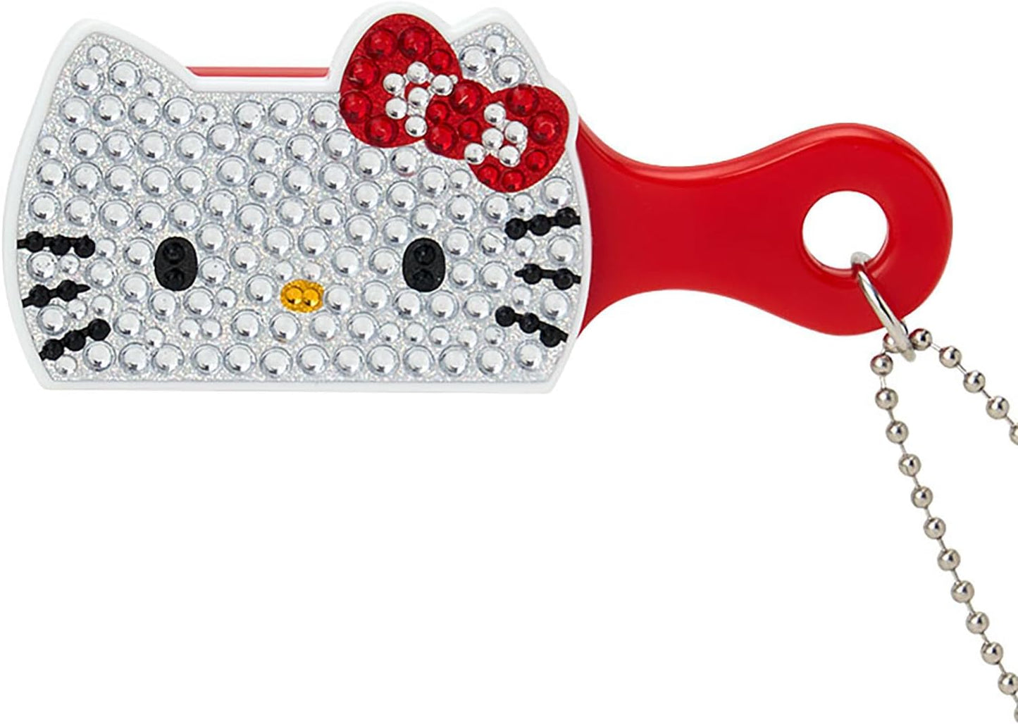 Sanrio 413208 Mini Brush Charm (Kiradoko Miniature) Hello Kitty Body/Plate: ABS Resin, Brush (Hair): Polypropylene, Key Holder, Comb