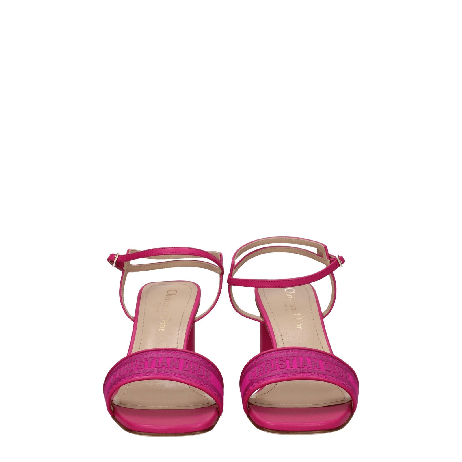 Christian Dior クリスチャンディオールサンダル女性ファブリックフキシア - Image 3